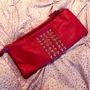 Steve Madden Coral Studded Clutch